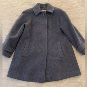 Vintage Pendleton Gray 100% Wool Peacoat, women’s size 8